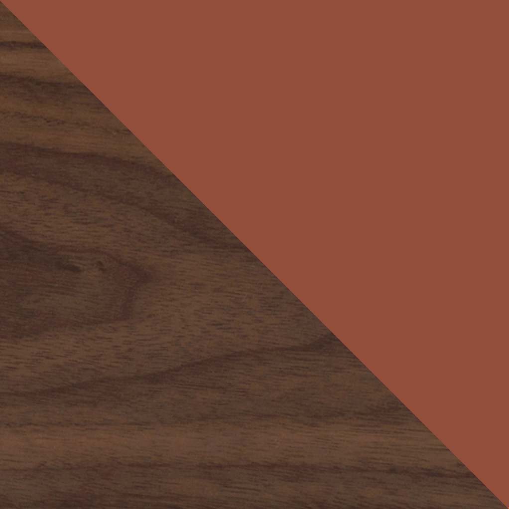 MiMi Console Tiny Desk - walnut copper brown - miduny