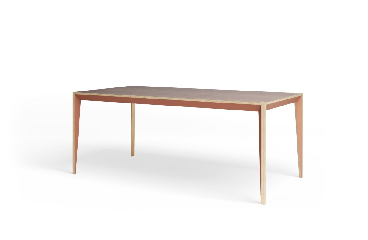 MiMi Dining Table - walnut copper brown - miduny